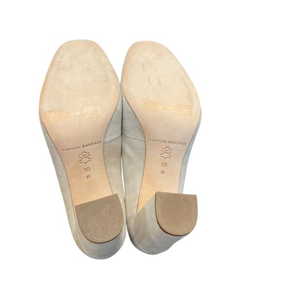 Loeffler Randall Phyllis Shimmer Metallic Suede Sparkly Pump Sugar Gold Size 10 - Picture 7 of 8